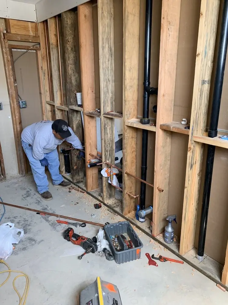 Commercial rough-in plumbing for Water Heater Replacement in North Forestville